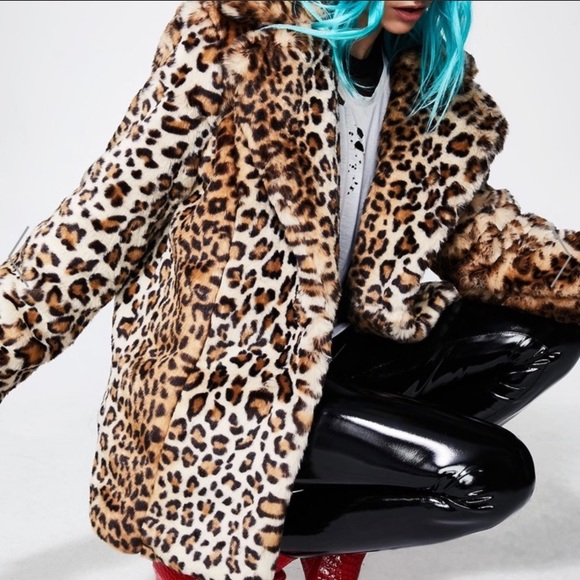 Dolls Kill Leopard Coat - Picture 2 of 6